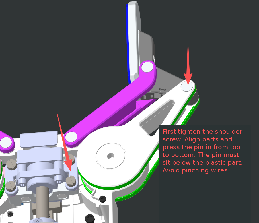One side moves after the gripper is powered on step 4