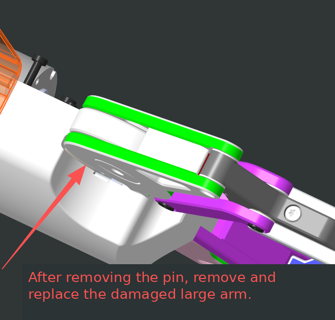 One side moves after the gripper is powered on step 3